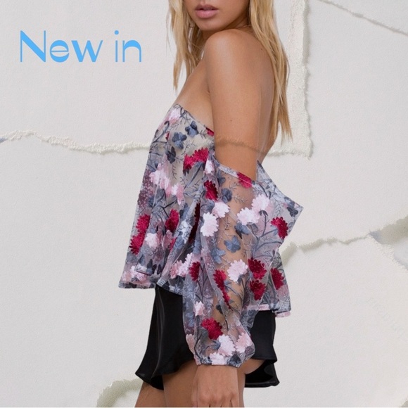 Floral Off-Shoulder Top - Picture 2 of 3